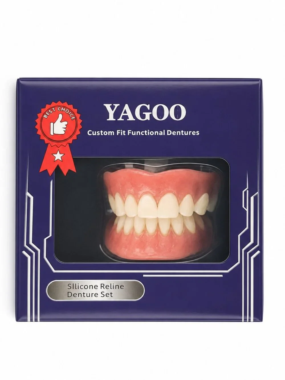 Custom Fit Functional Dentures – Silicone Reline Set (New in Box)